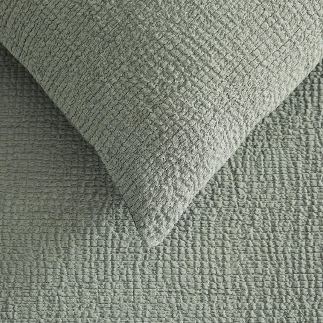 Nico Quilt Cover - Sage