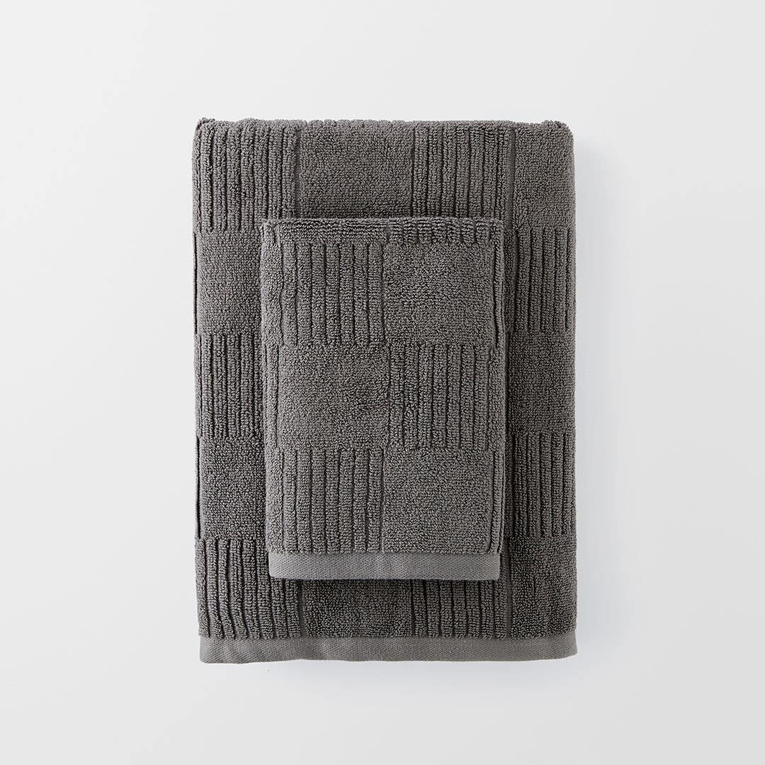 Marla Rib Towel - Charcoal