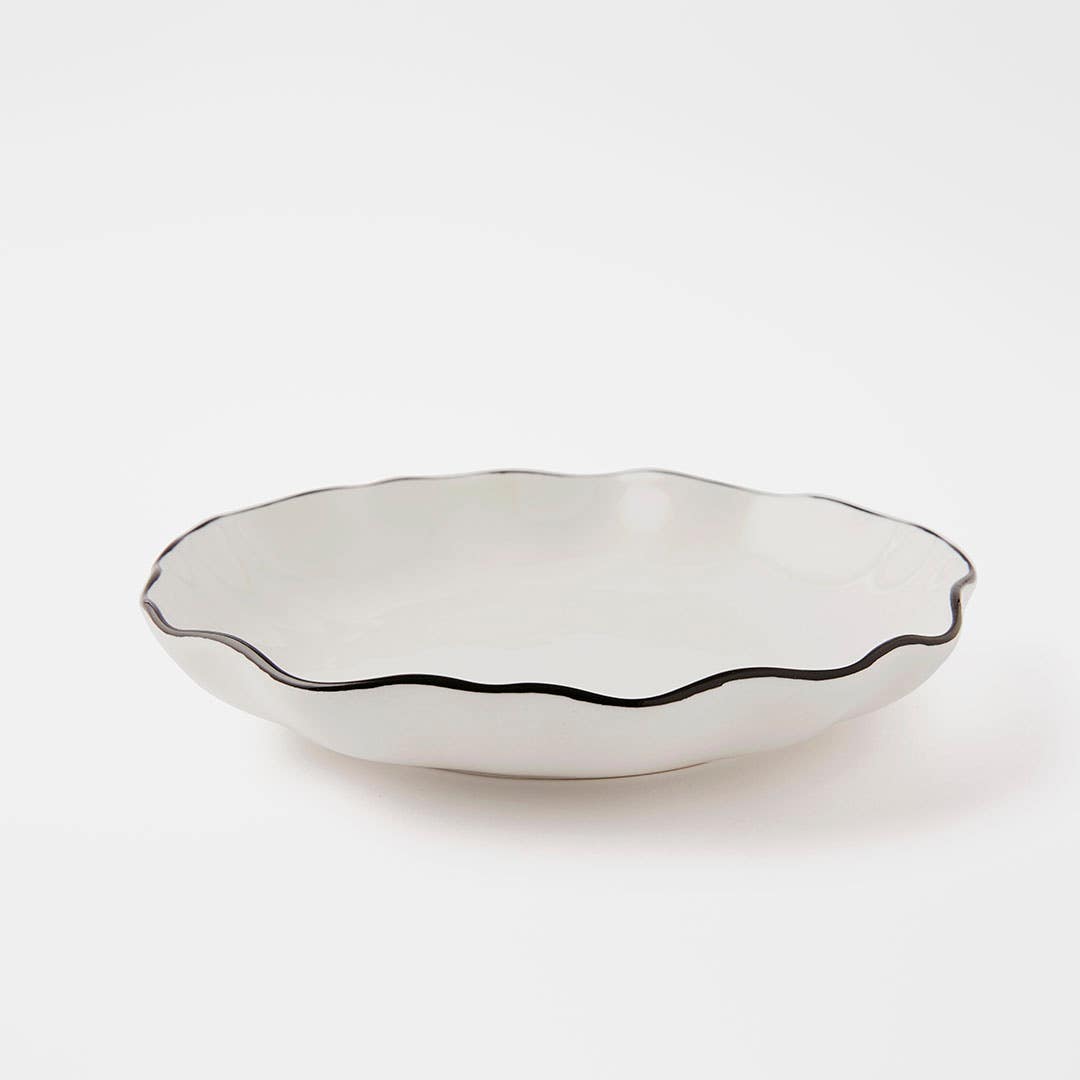 Newbry Low Bowl - White