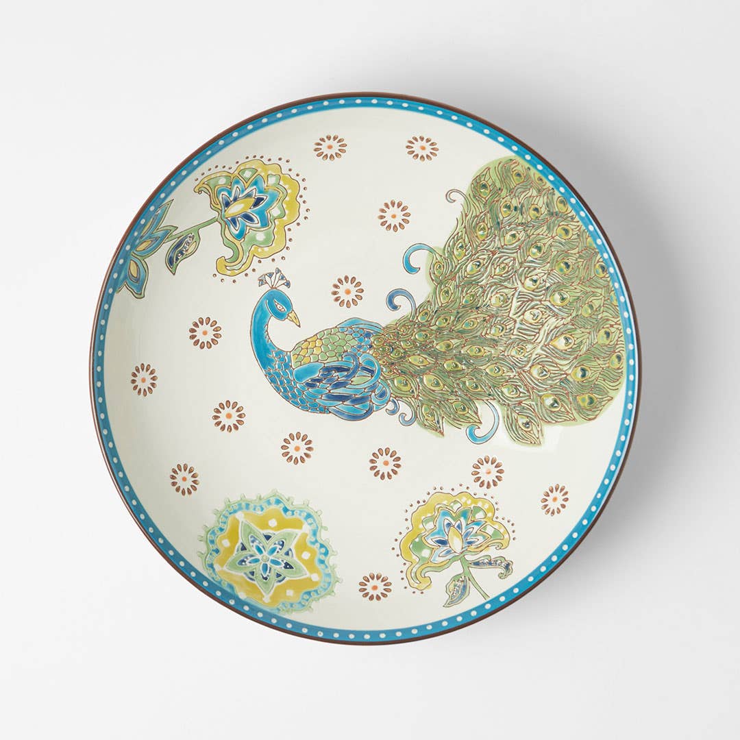 Tango Serving Bowl Peacock - Blue/ Green