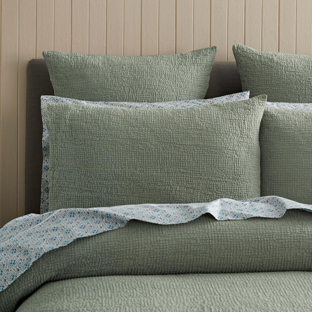 Nico Quilt Cover - Sage