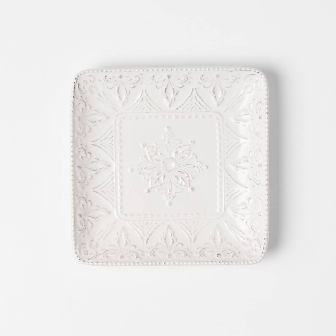 Venezia Small Square Platter - Ivory