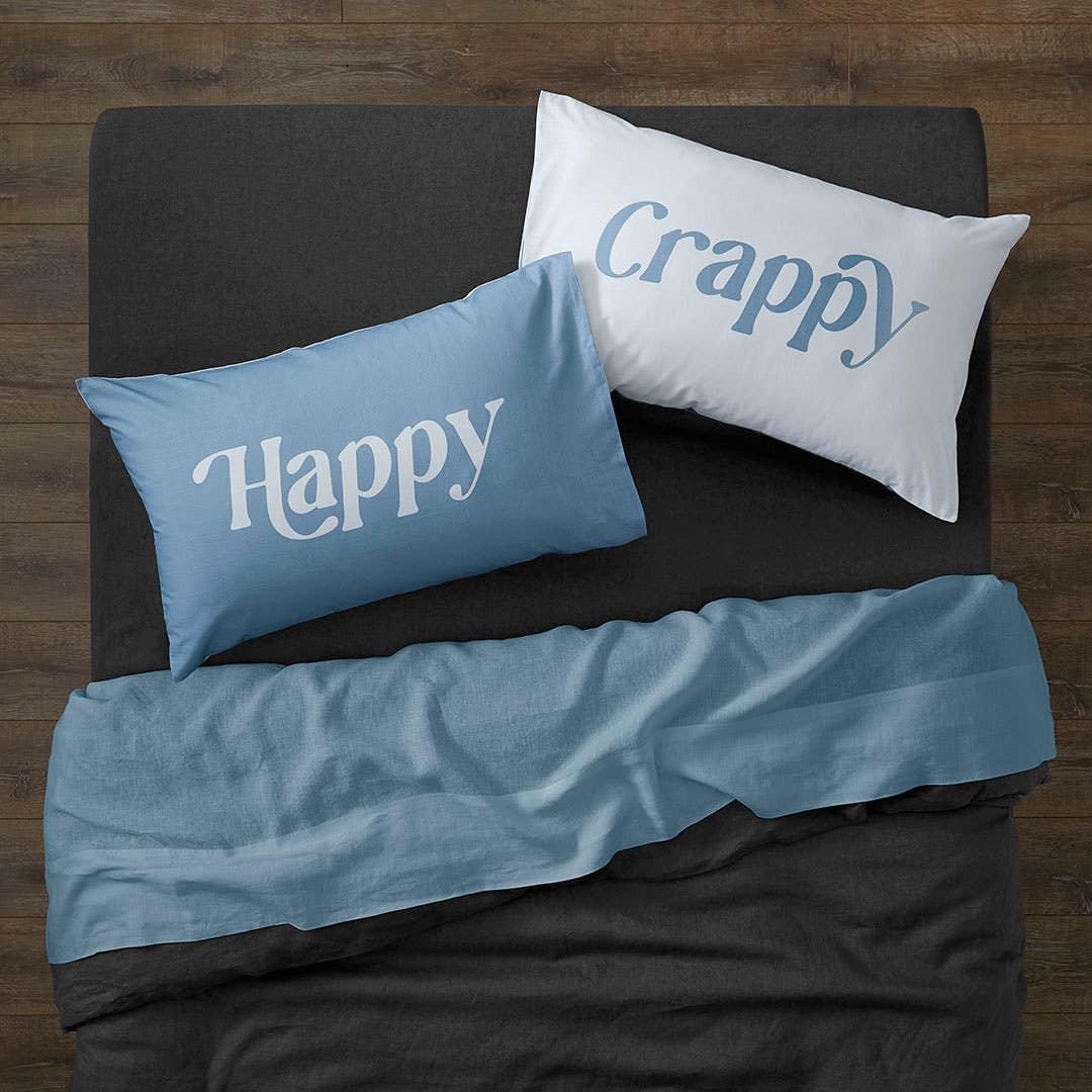 Happy/Crappy Standard Pillowcase