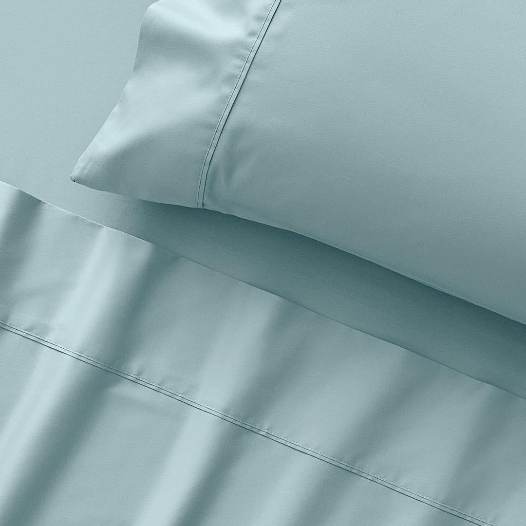 York 375 TC Cotton Sateen Sheet Set - Aquamarine