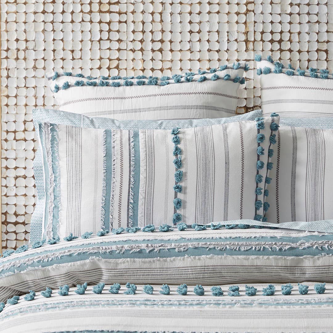 Chantico Quilt Cover - Smoke Blue