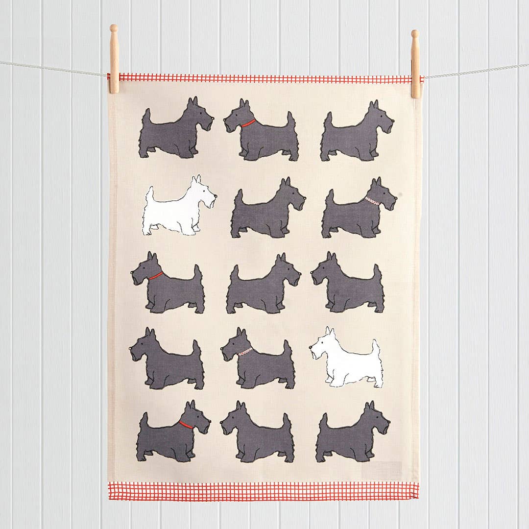 Scoty Dog Tea Towel