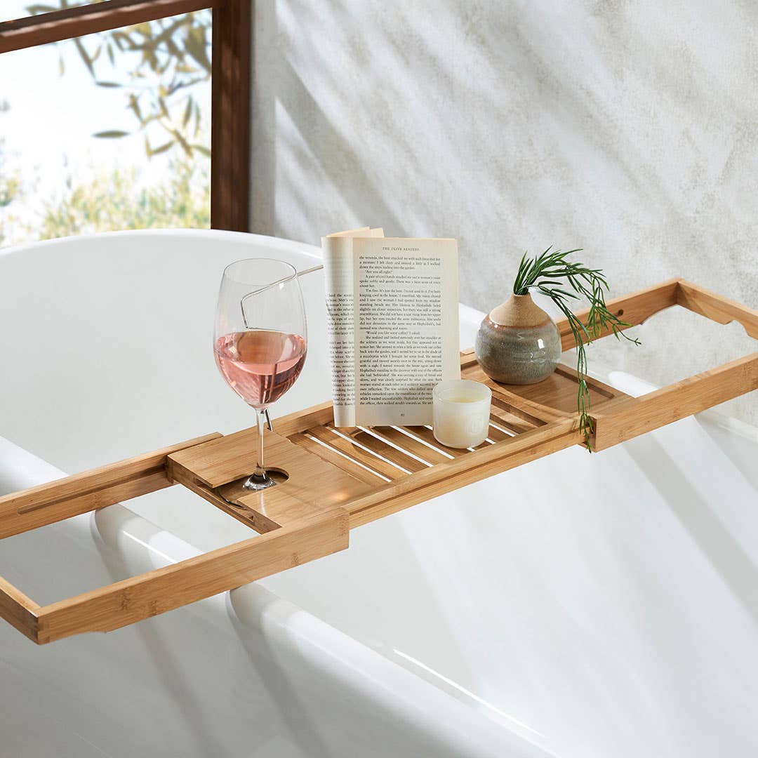 Extendable Bamboo Bath Caddy