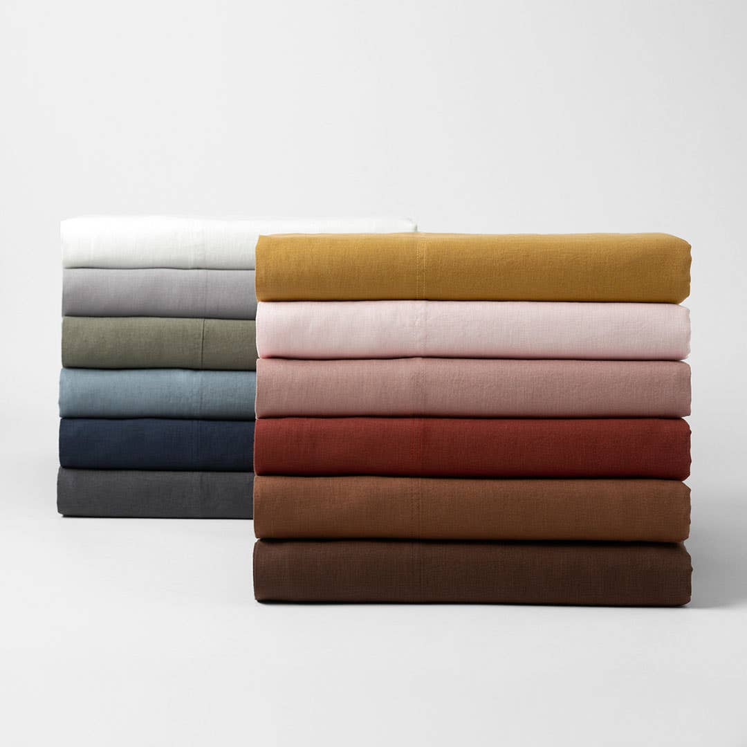 Milano Linen Sheet Set - Henna