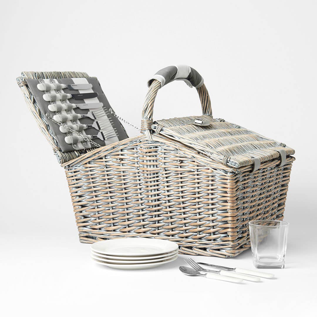 Hamper Picnic Basket - French Grey